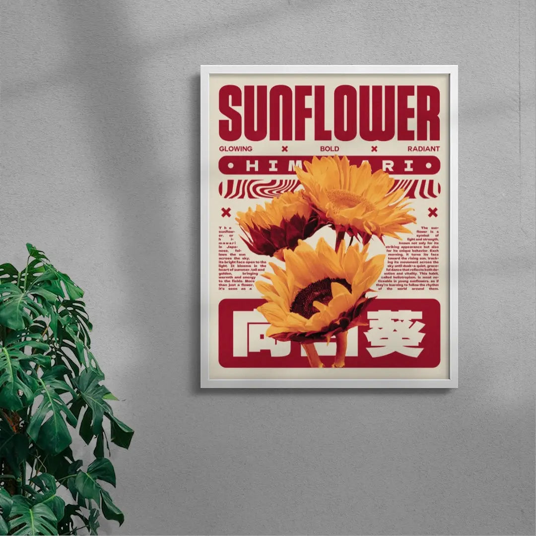 Sunflower poster design