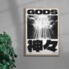 GODS contemporary wall art print by Todd Pham - sold by DROOL
