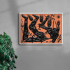 Faune and Falling Stars contemporary wall art print by Célestin Krier - sold by DROOL