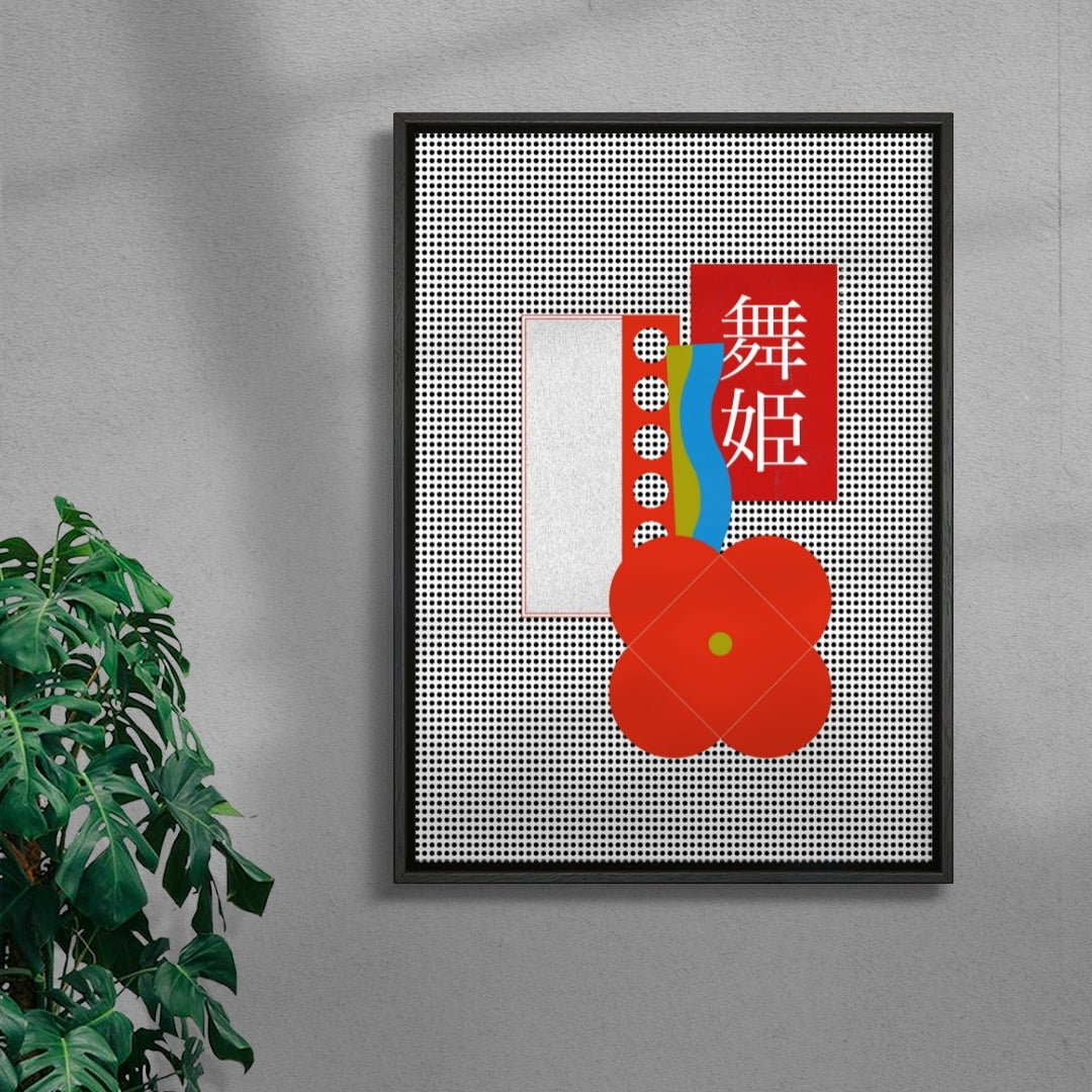 Maihime contemporary wall art print by Ren Morita - sold by DROOL