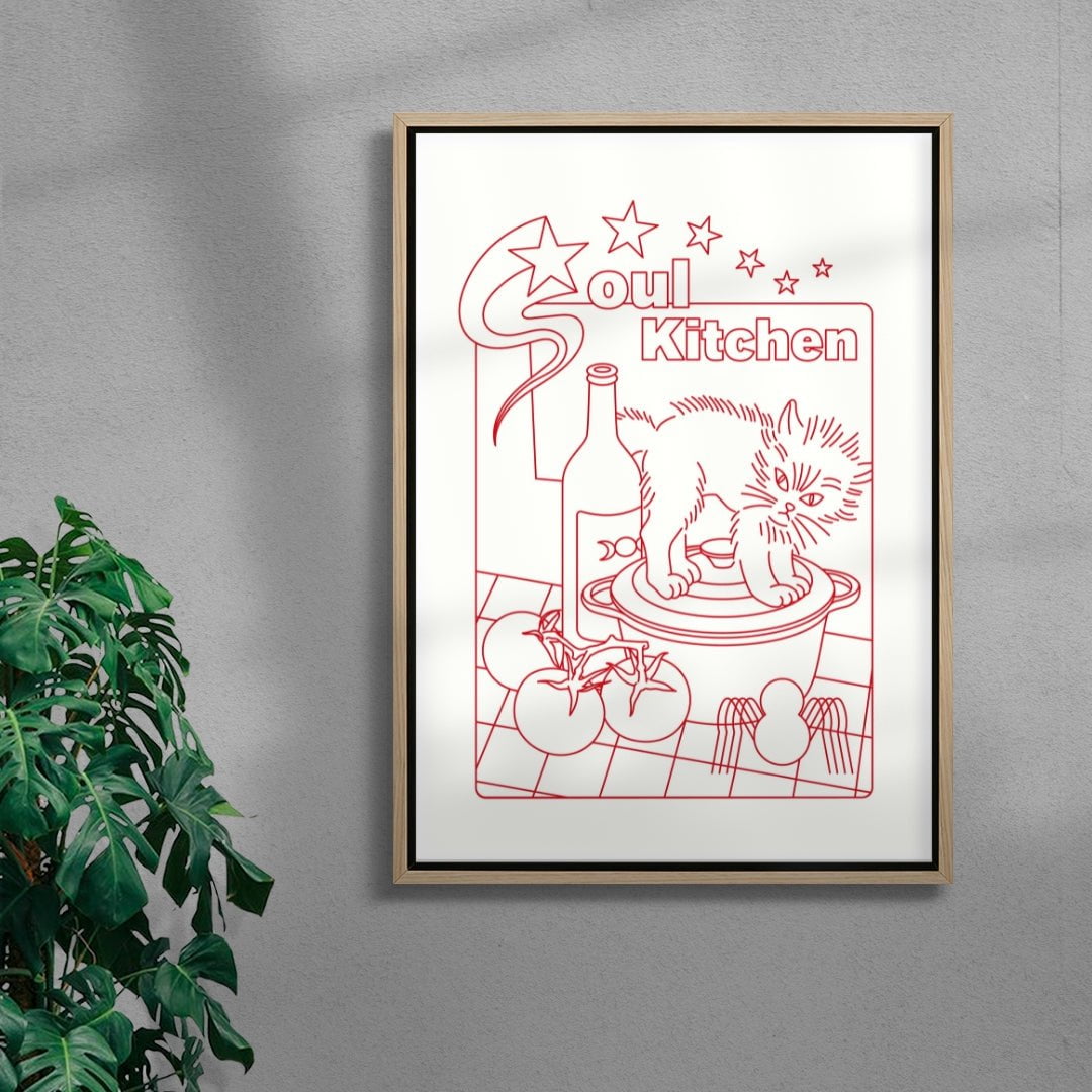 SOUL KITCHEN contemporary wall art print by Juan Sebastián Rosillo - sold by DROOL