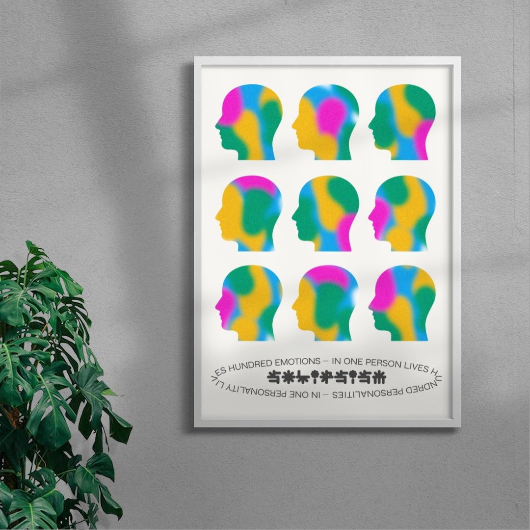 Headspace contemporary wall art print by Studio Trikken - sold by DROOL