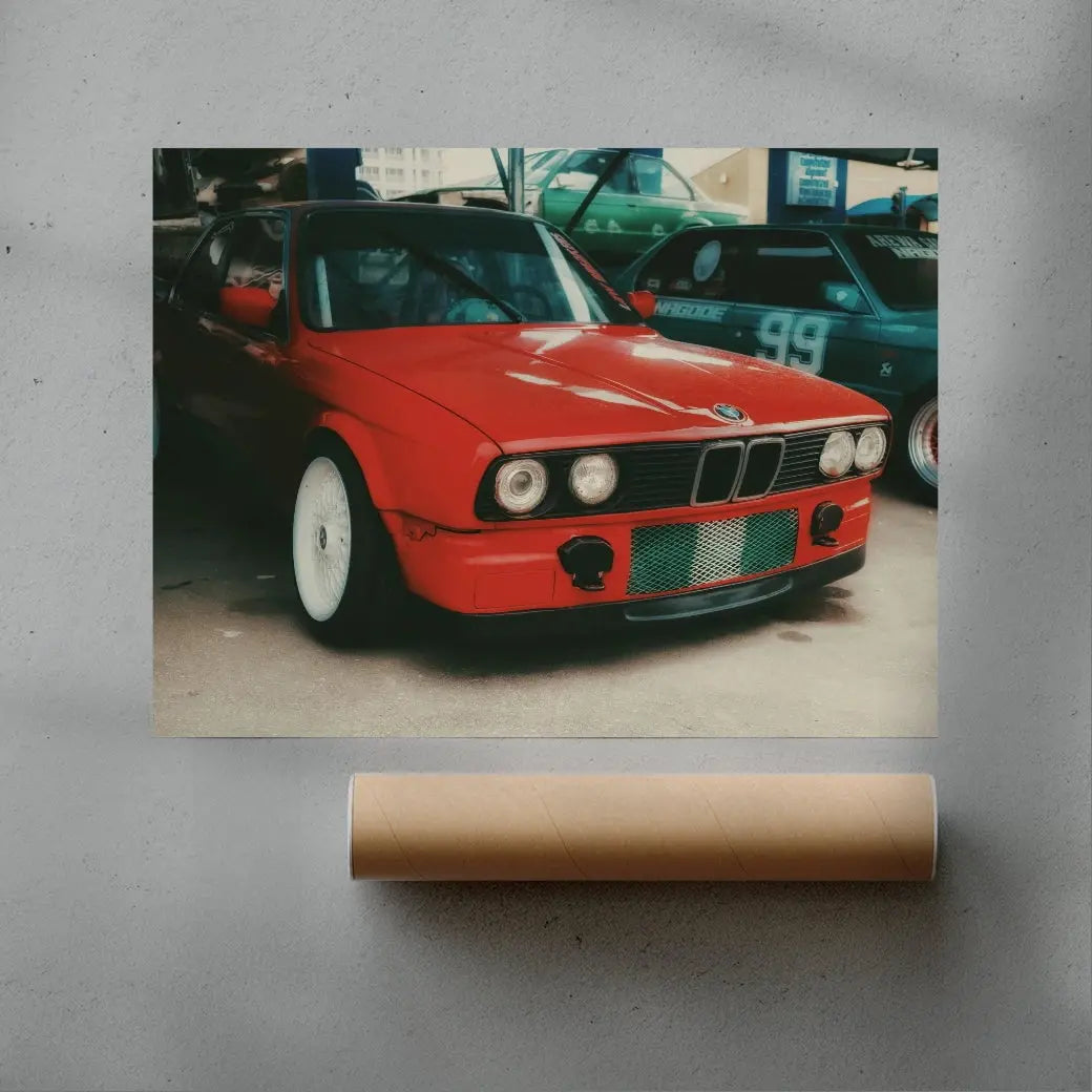 BMW E30 contemporary wall art print by Abdullahi Santuraki - sold by DROOL