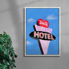 Lonely Hearts Hotel contemporary wall art print by Laurie Campbell - sold by DROOL