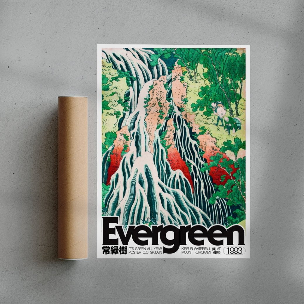 Evergreen contemporary wall art print by George Kempster - sold by DROOL