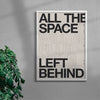 ALL THE SPACE contemporary wall art print by Brad Mead - sold by DROOL