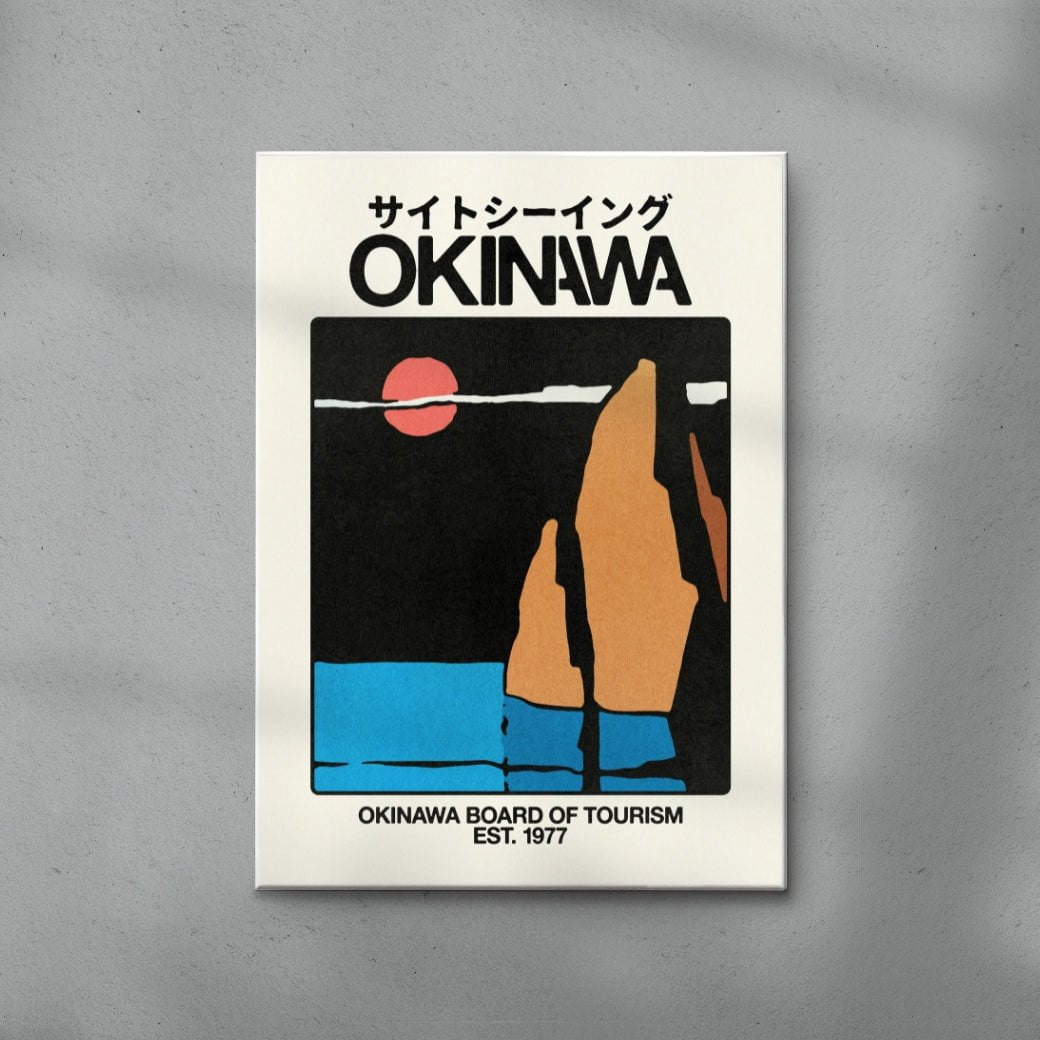Okinawa 3 contemporary wall art print by Othman Zougam - sold by DROOL