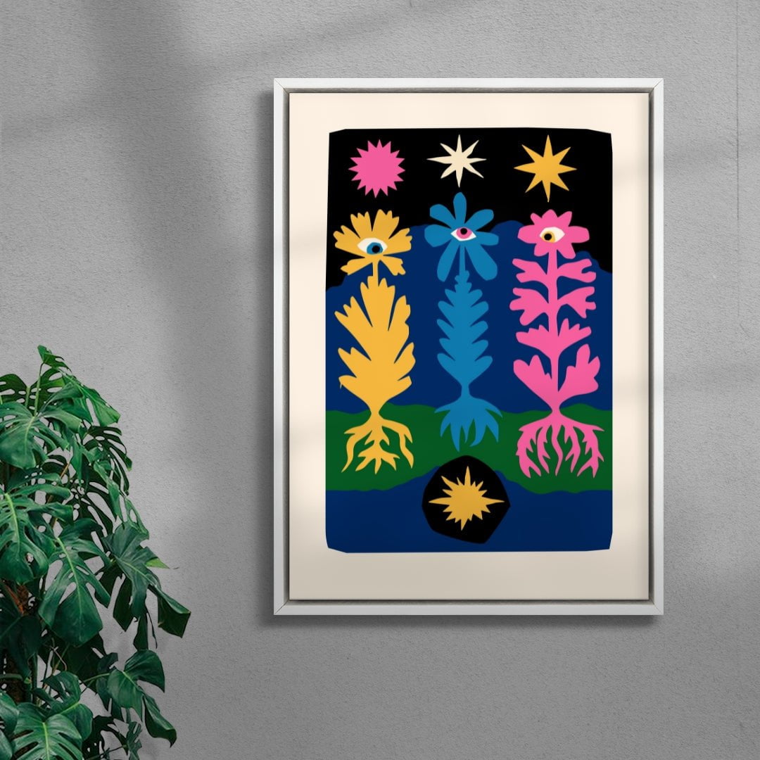 Calling in the Dark contemporary wall art print by Nick Liefhebber - sold by DROOL