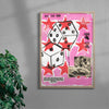 Fools Luck contemporary wall art print by Caitlin Flood-Molyneux - sold by DROOL