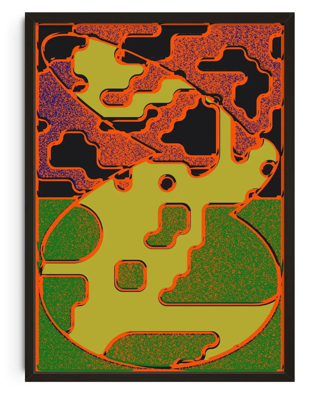 Shape & Color Study One contemporary wall art print by Casiel Checoni - sold by DROOL