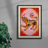 Tigress contemporary wall art print by Kwonny - sold by DROOL