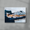 Laisse tomber les filles contemporary wall art print by Sophie Goudman-Peachey - sold by DROOL