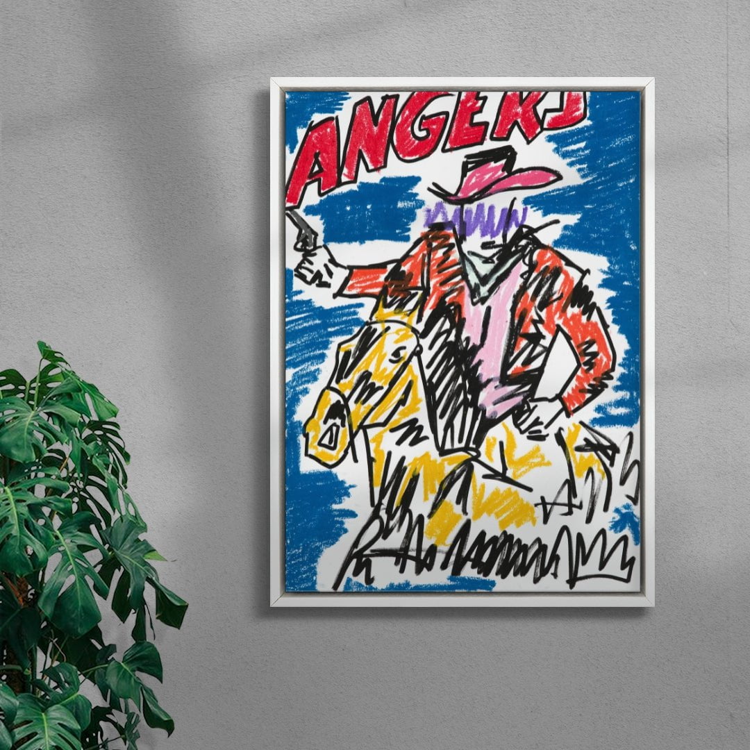 Charge contemporary wall art print by Caitlin Flood-Molyneux - sold by DROOL