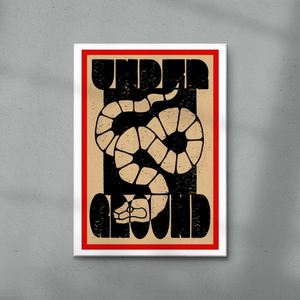 Under Ground contemporary wall art print by Kwonny - sold by DROOL