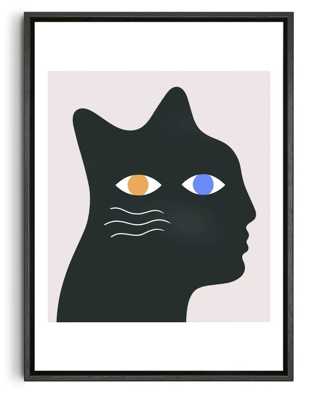 Catman contemporary wall art print by David Vanadia - sold by DROOL