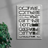 Collapse contemporary wall art print by Roman Post. - sold by DROOL