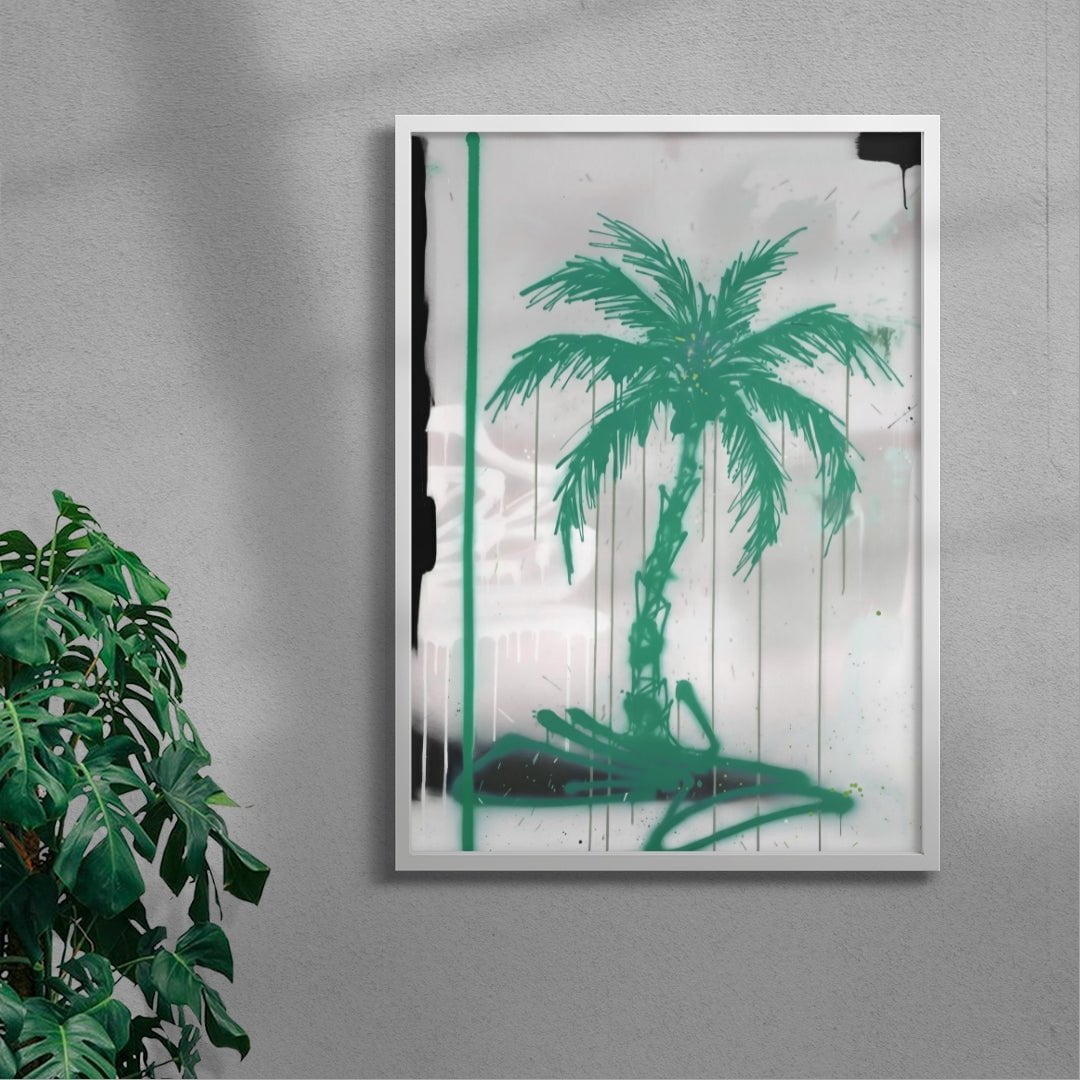 Palm’s Spaghetti contemporary wall art print by Dom Russo - sold by DROOL