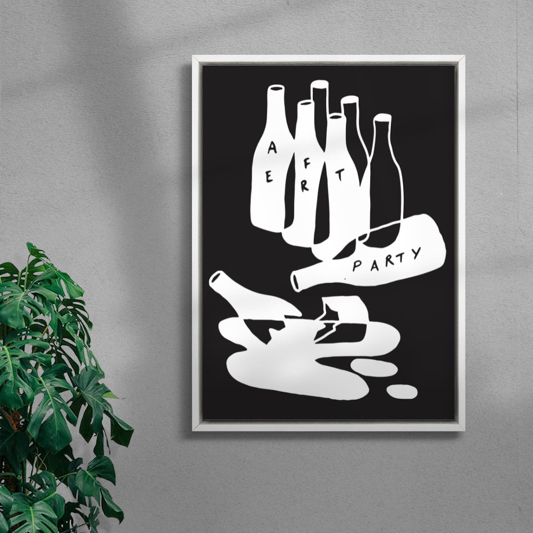 THE AFTER PARTY contemporary wall art print by Max Blackmore - sold by DROOL