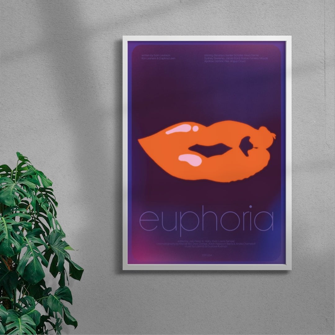 Euphoria contemporary wall art print by Justyna Frąckiewicz - sold by DROOL