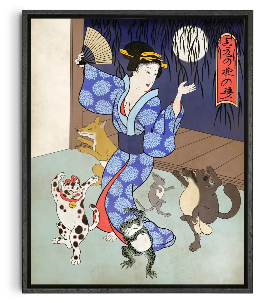 A mid-summer night dream contemporary canvas print by Yomi Kamoike - sold by DROOL