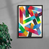 Pondering contemporary wall art print by Amber Vittoria - sold by DROOL