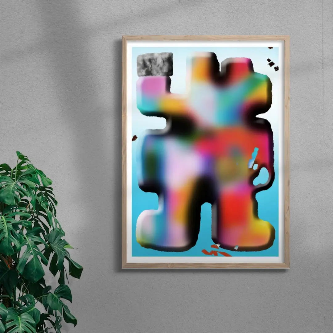 The Stone Finder contemporary wall art print by Jorge Santos - sold by DROOL