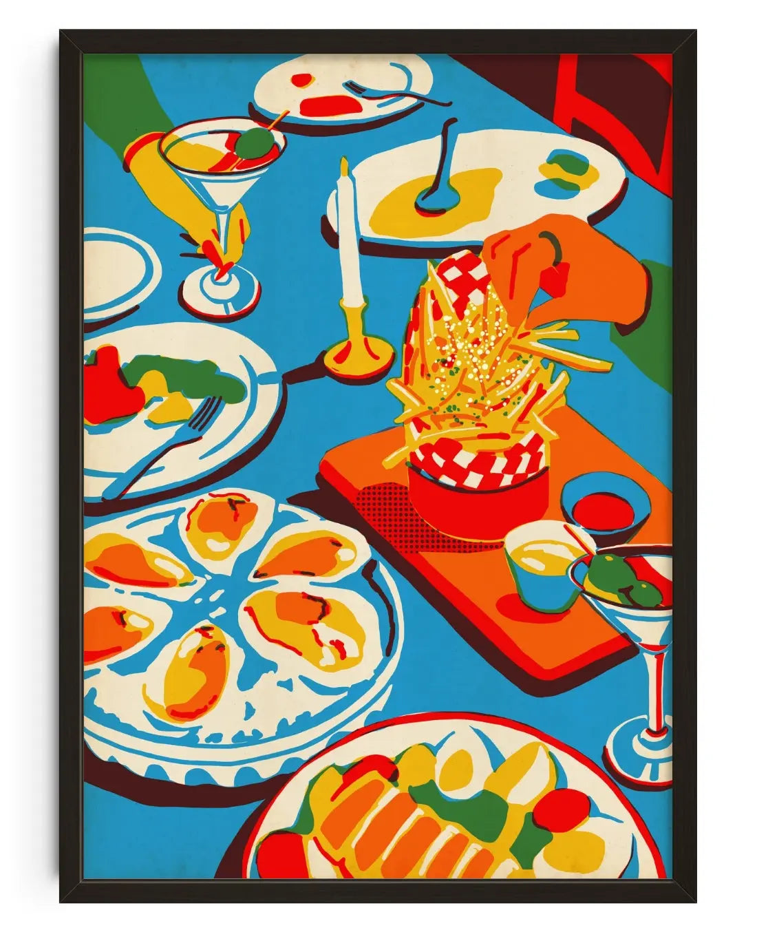 Golden Hour contemporary art print by Qi Ren - sold by DROOL