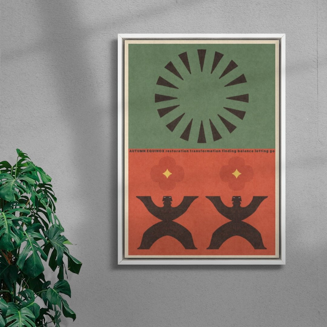 Autumn Equinox 1 contemporary wall art print by Imo Sinclair - sold by DROOL