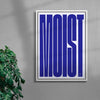 MOIST contemporary wall art print by Carla Palette - sold by DROOL
