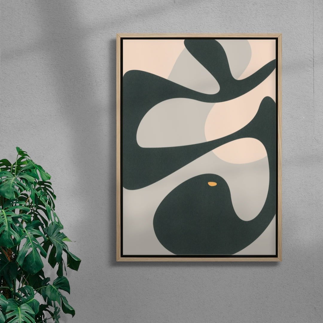 Moss contemporary wall art print by frisk - sold by DROOL