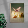 ButterFly contemporary wall art print by Alex Valentina - sold by DROOL