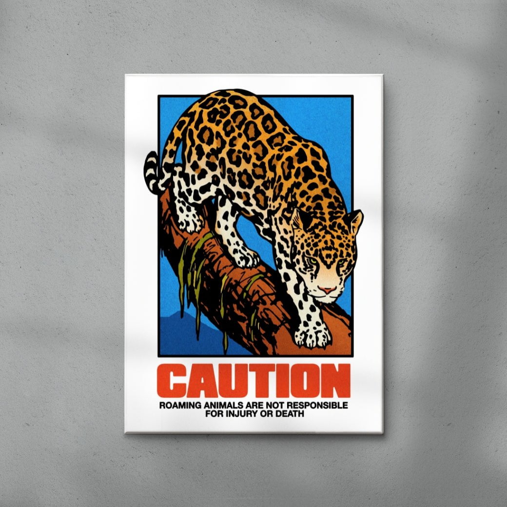 Roaming Animals contemporary wall art print by Othman Zougam - sold by DROOL