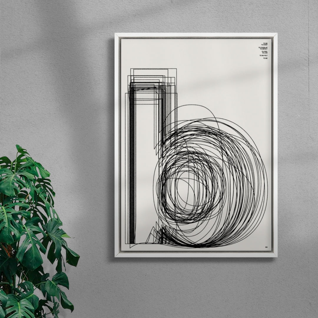 b contemporary wall art print by Brad Mead - sold by DROOL