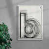 b contemporary wall art print by Brad Mead - sold by DROOL