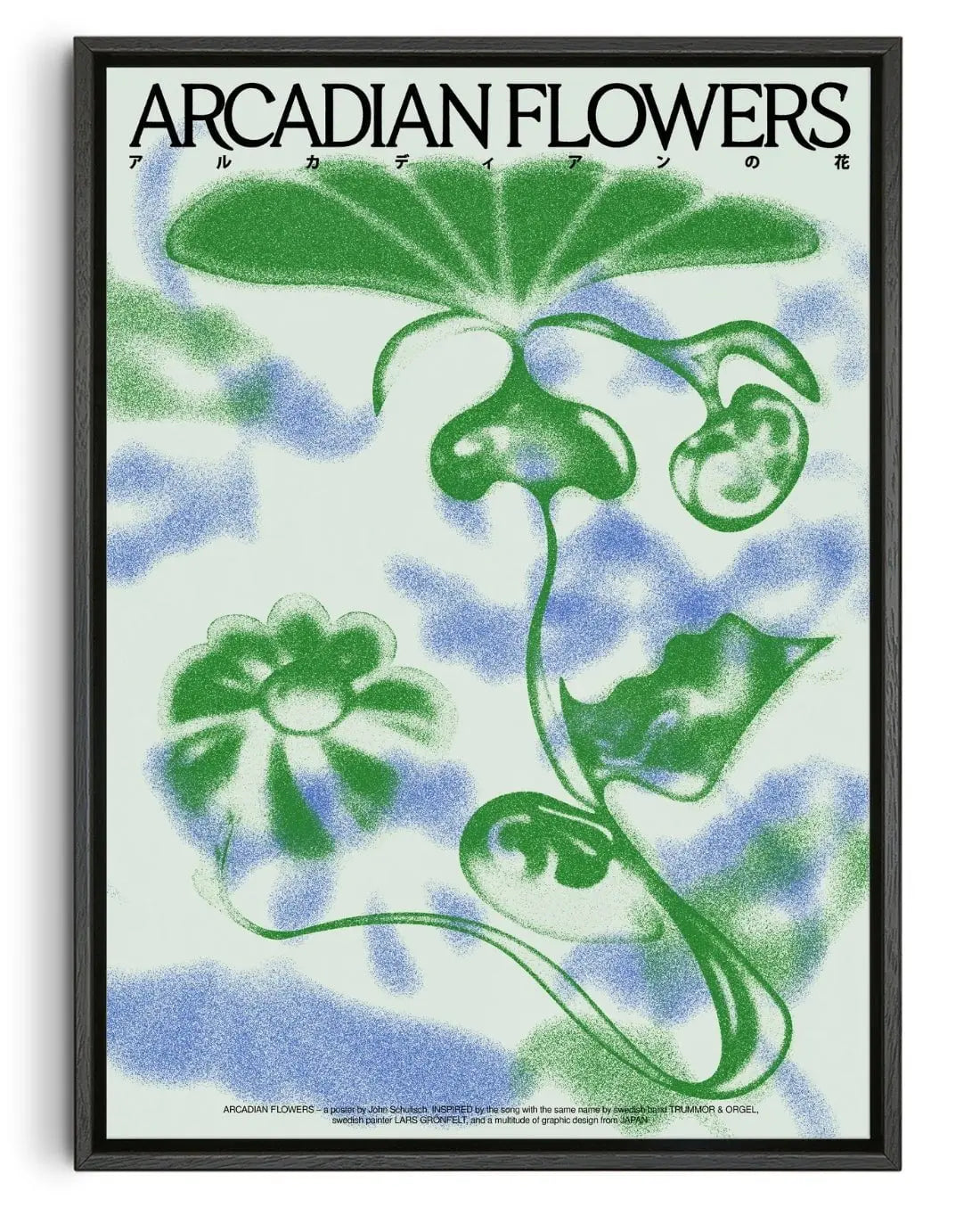 Arcadian Flowers contemporary wall art print by John Schulisch - sold by DROOL