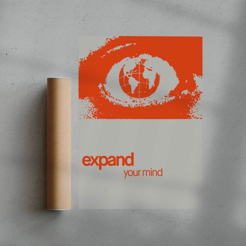 Expand your mind contemporary wall art print by Adam Foster - sold by DROOL