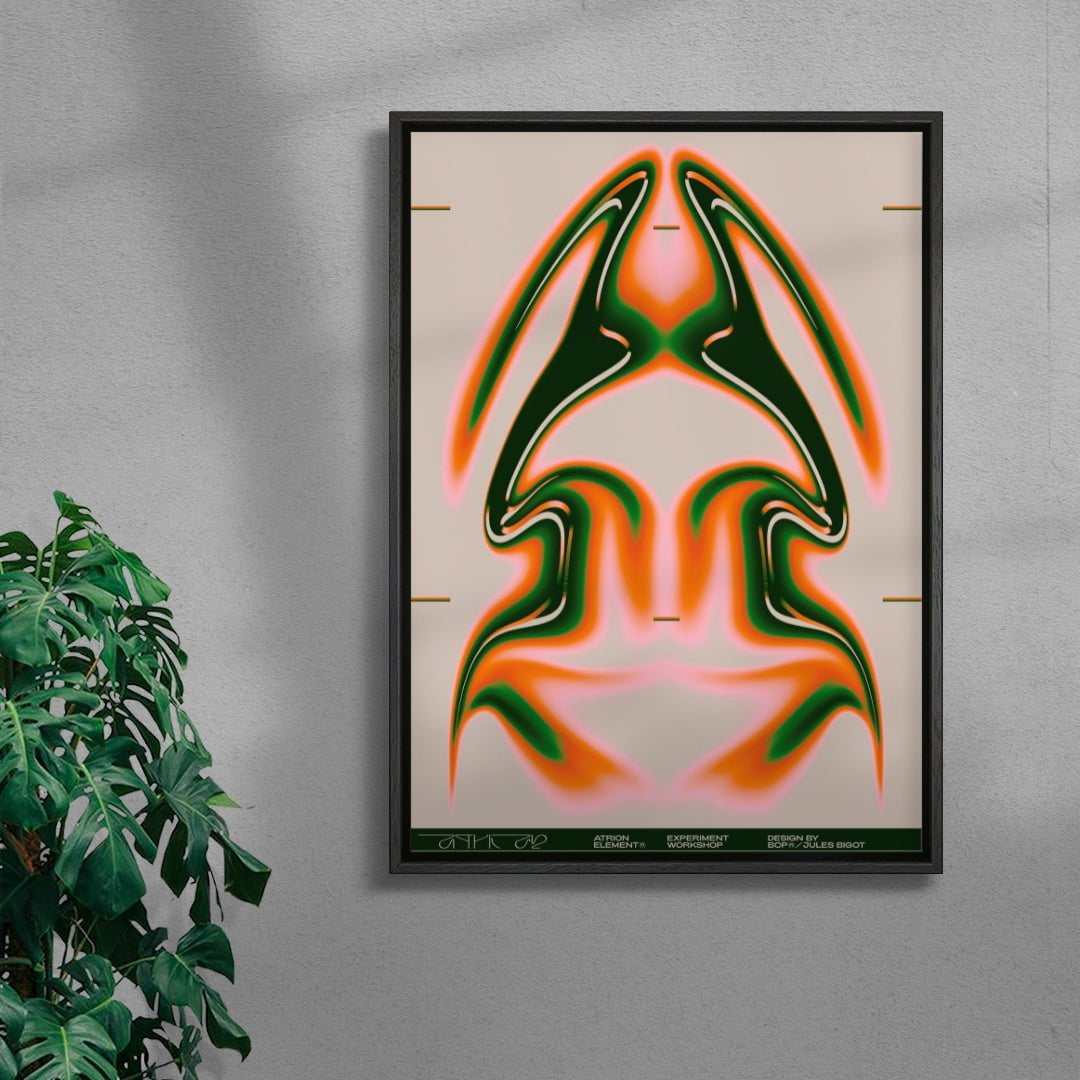 Atrion Element contemporary wall art print by Jules Bigot - sold by DROOL