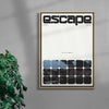 Escape contemporary wall art print by Ricky Mocky - sold by DROOL