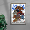 Yokai contemporary wall art print by Othman Zougam - sold by DROOL