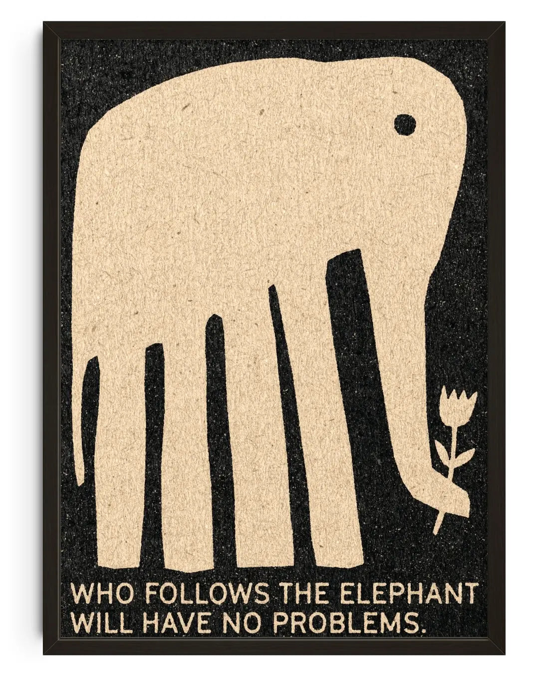 Who Follows The Elephant contemporary art print by David Schmitt - sold by DROOL