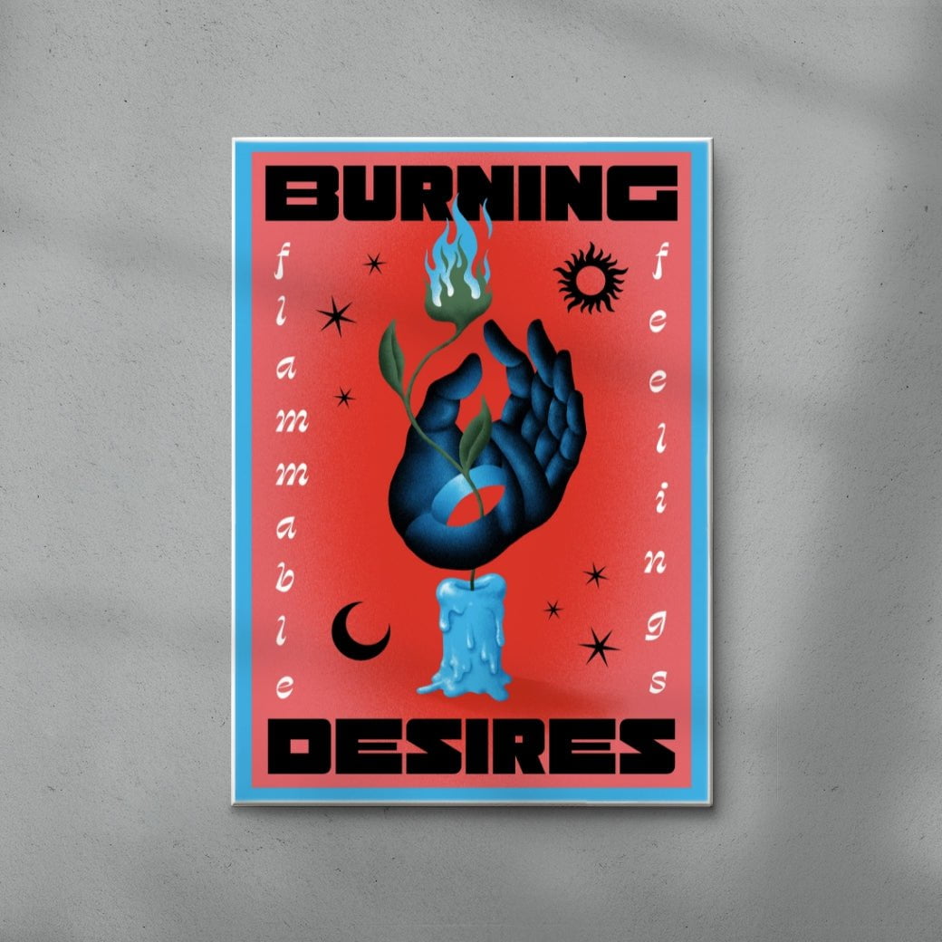 Burning Desires contemporary wall art print by Itamar Makover - sold by DROOL