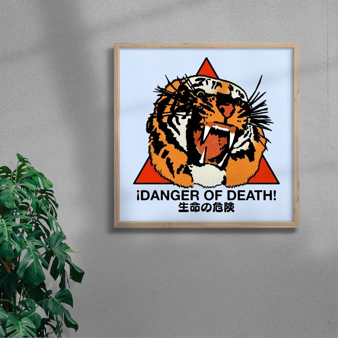 Danger of Death contemporary wall art print by Othman Zougam - sold by DROOL