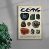 Gems contemporary wall art print by Coveposter - sold by DROOL