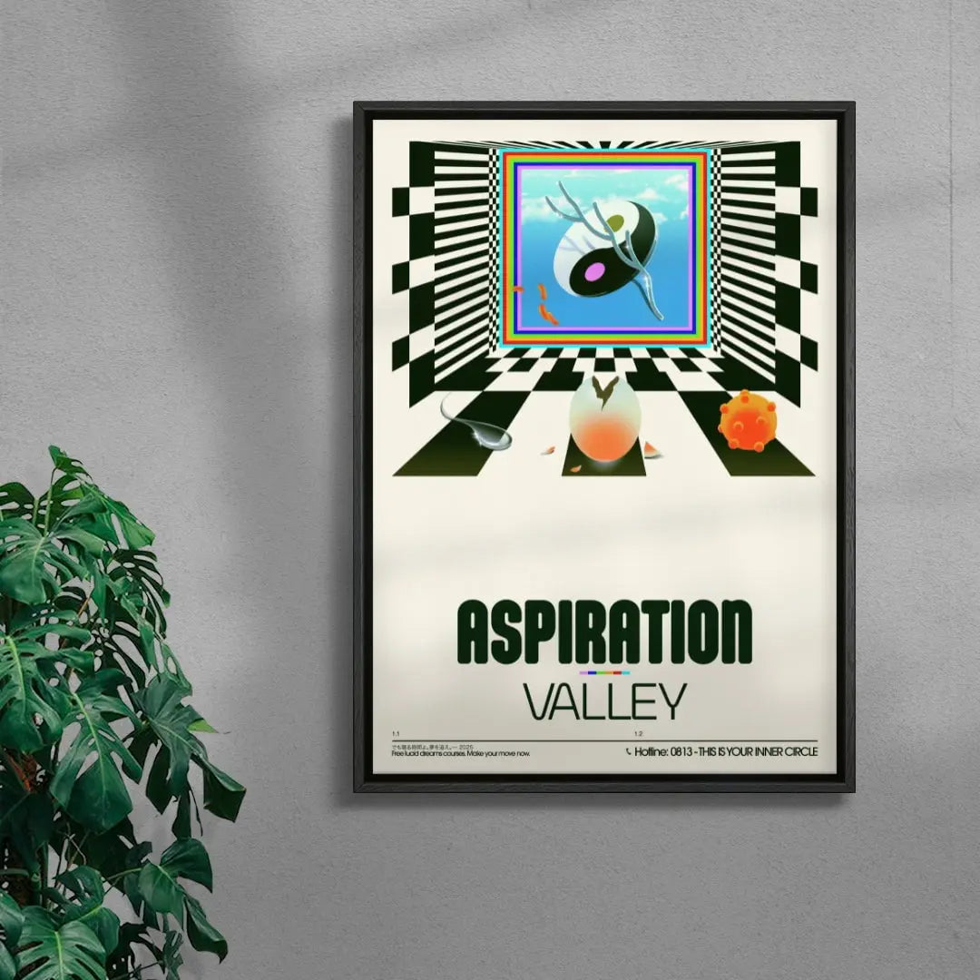 Aspiration Valley contemporary wall art print by Sandro Rybak - sold by DROOL