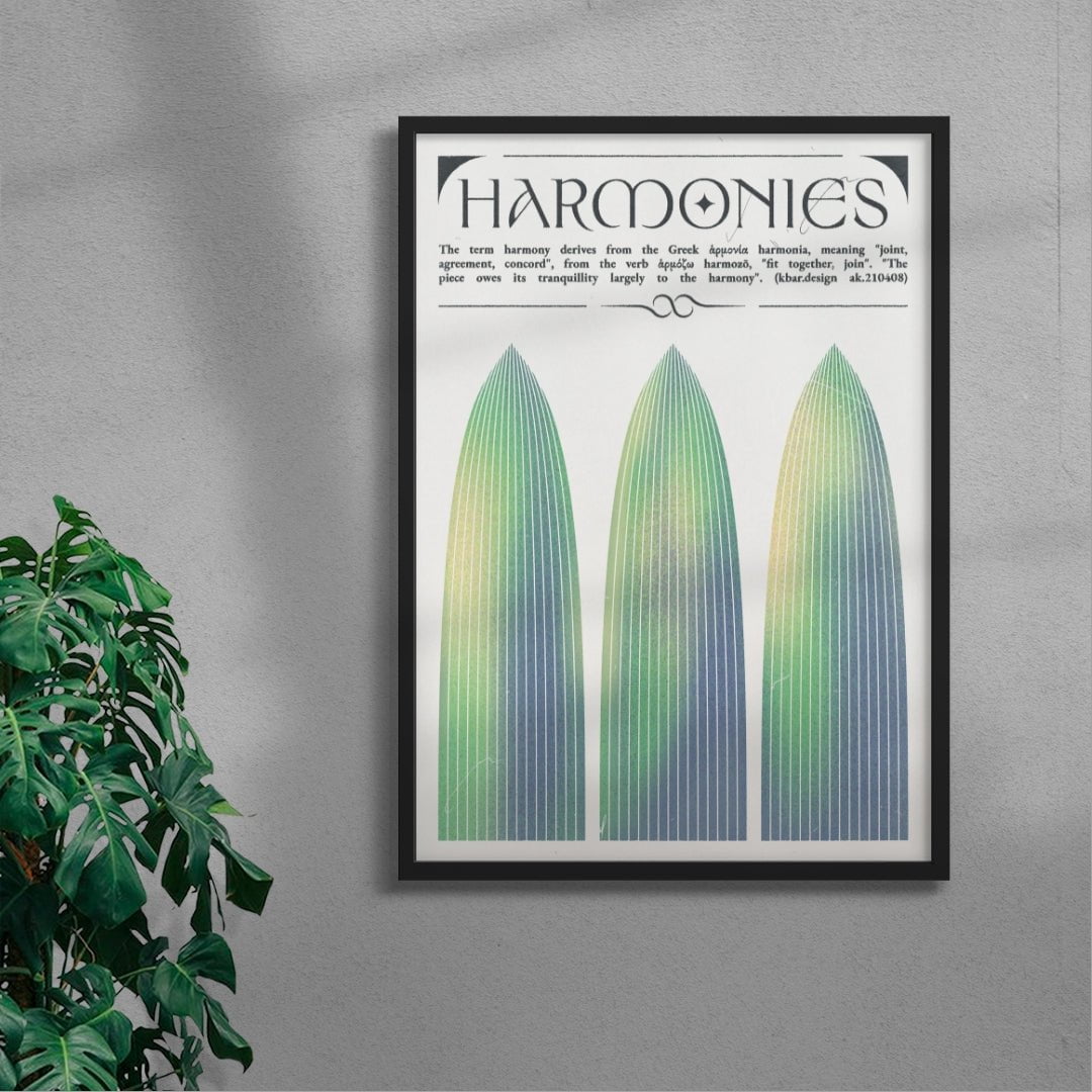 Harmonies contemporary wall art print by Alexander Khabbazi - sold by DROOL