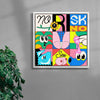 No risk no sex contemporary wall art print by Ovcharka - sold by DROOL