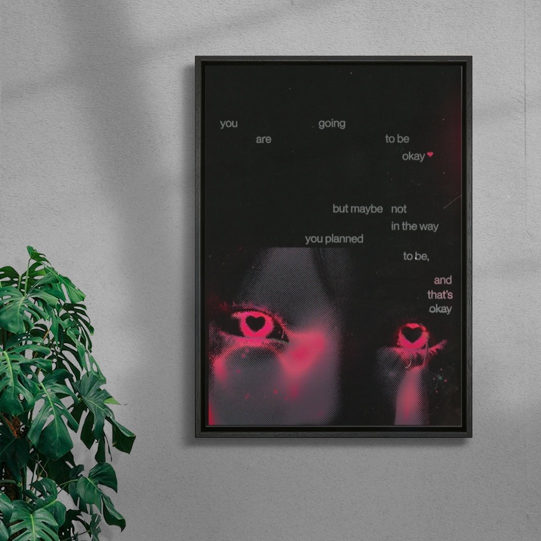 That's Okay contemporary wall art print by Ed Reika - sold by DROOL