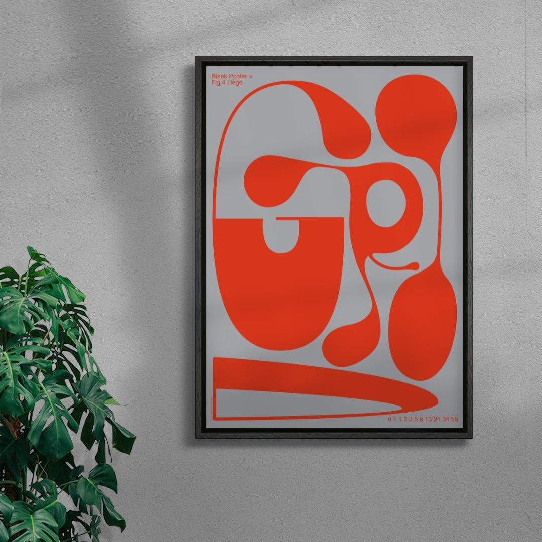 GRID contemporary wall art print by Sara Cristina Moser - sold by DROOL