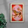 Tigress contemporary wall art print by Kwonny - sold by DROOL