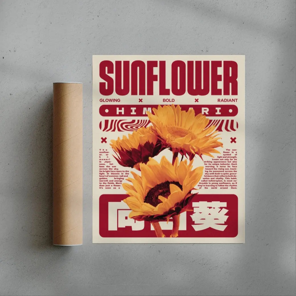 Sunflower poster design